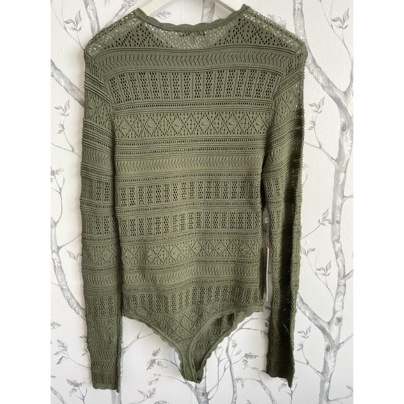 RONNY KOBO Chani Bodysuit in Olive SIZE Large - Picture 6 of 7